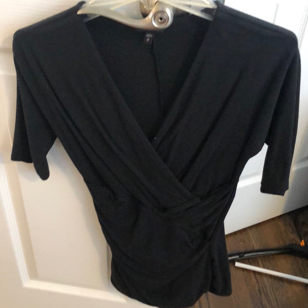 Express black v neck top
